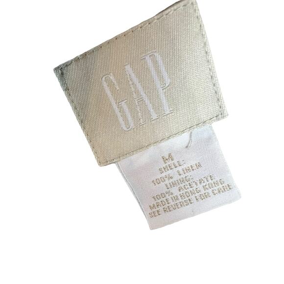 Gap Men's Linen Blazer Sport Coat M Medium Plaid AS IS Preppy Twee Project - Picture 6 of 9